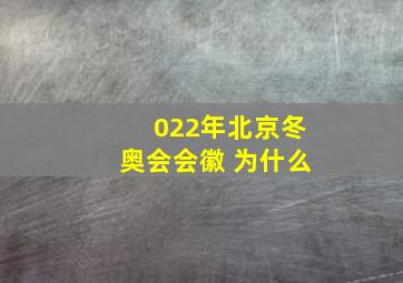 022年北京冬奥会会徽 为什么